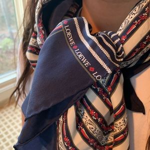 Authentic LOEWE silk scarf
